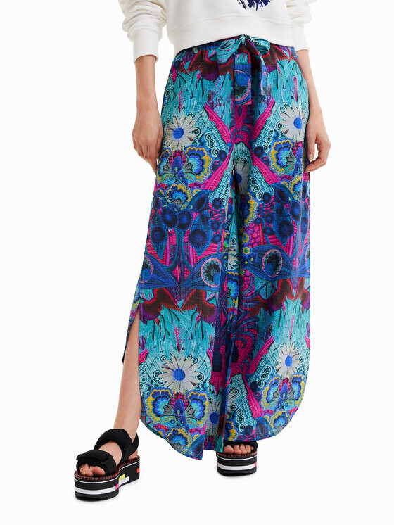 

Тканевые брюки свободного кроя Desigual, синий