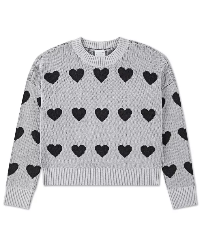 

Детский свитер с разноцветными сердечками Abercrombie Kids
