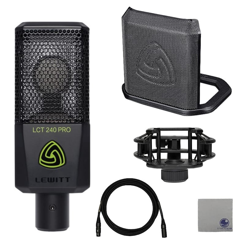 

Конденсаторный микрофон Lewitt LCT-240-PRO-BLK Large-Diaphragm Condenser Microphone