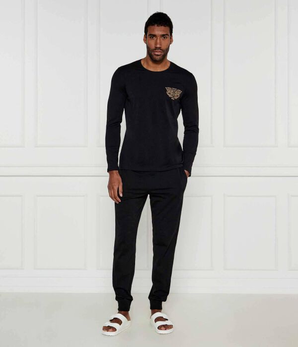

Пижама lny длинный комплект Relaxed fit Boss, черный