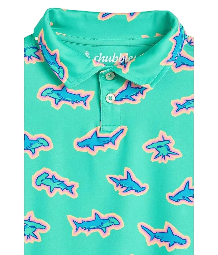 Футболка поло The Apex Swimmers Chubbies Kids, Mint/Pattern Based — фото 3