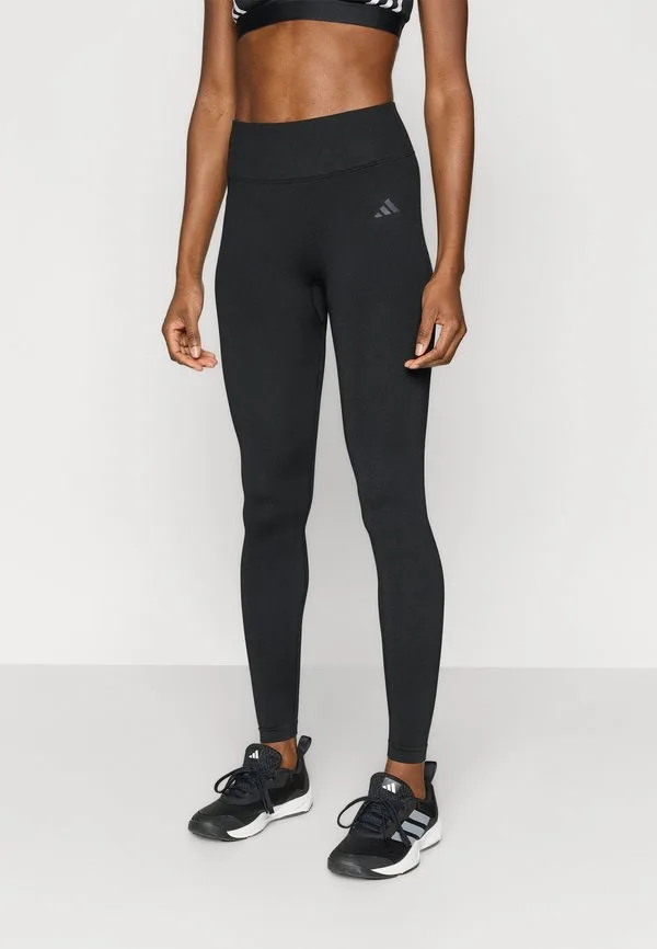 Вязаные леггинсы 7/8, идеально подходящие для тренировок Adidas Performance, Black