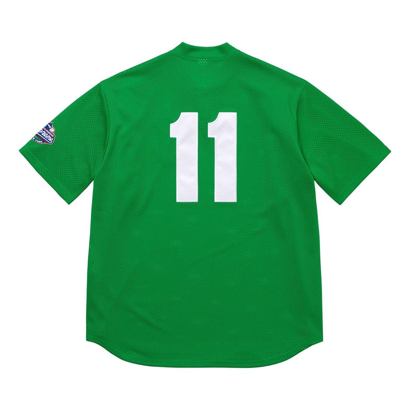 Футболка-поло Supreme S Logo Baseball Henley 'Green' — фото 2