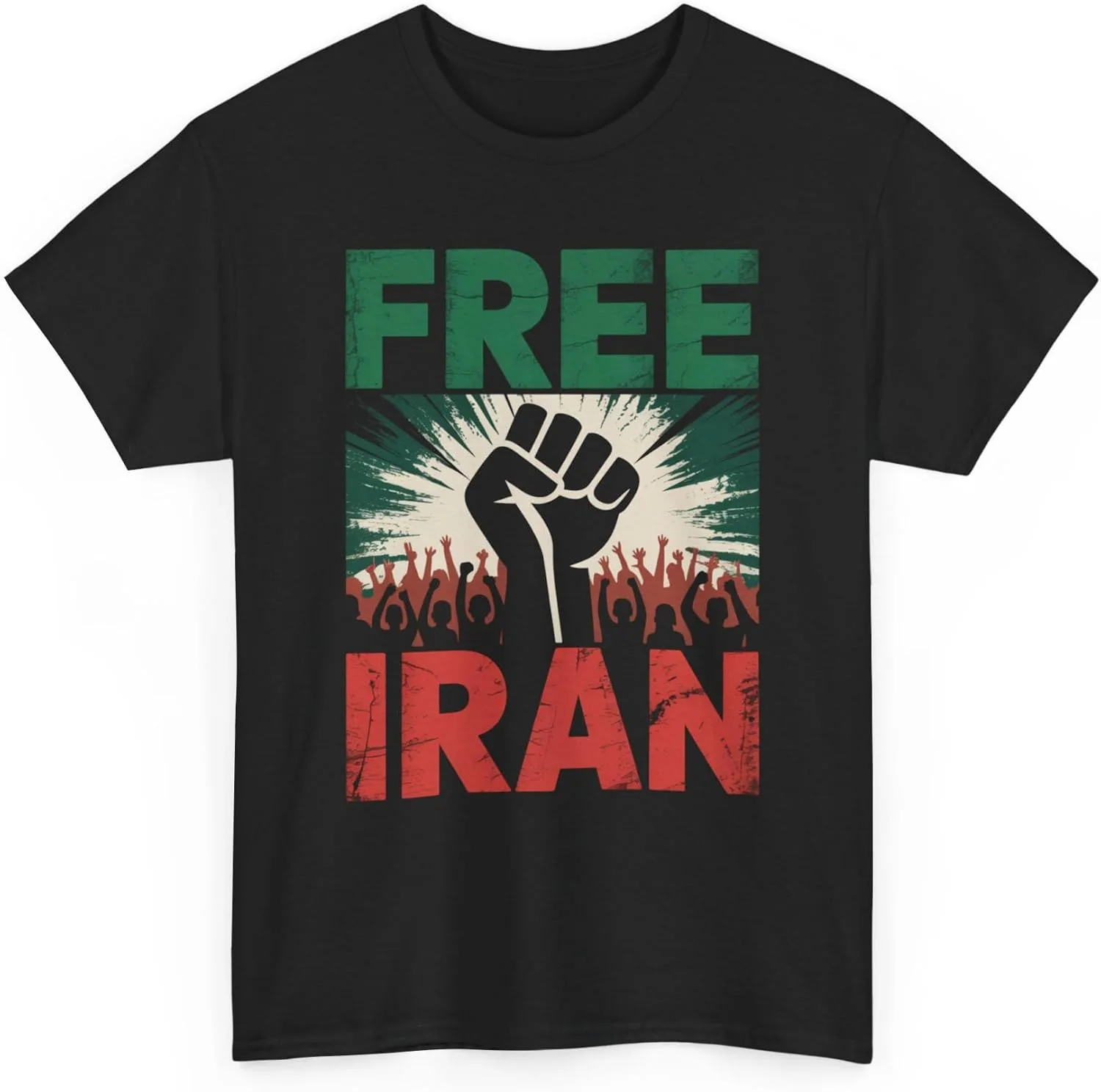 Футболка Freedom, футболка с принтом Persian Solidarity, унисекс из плотного хлопка GENERIC, черный