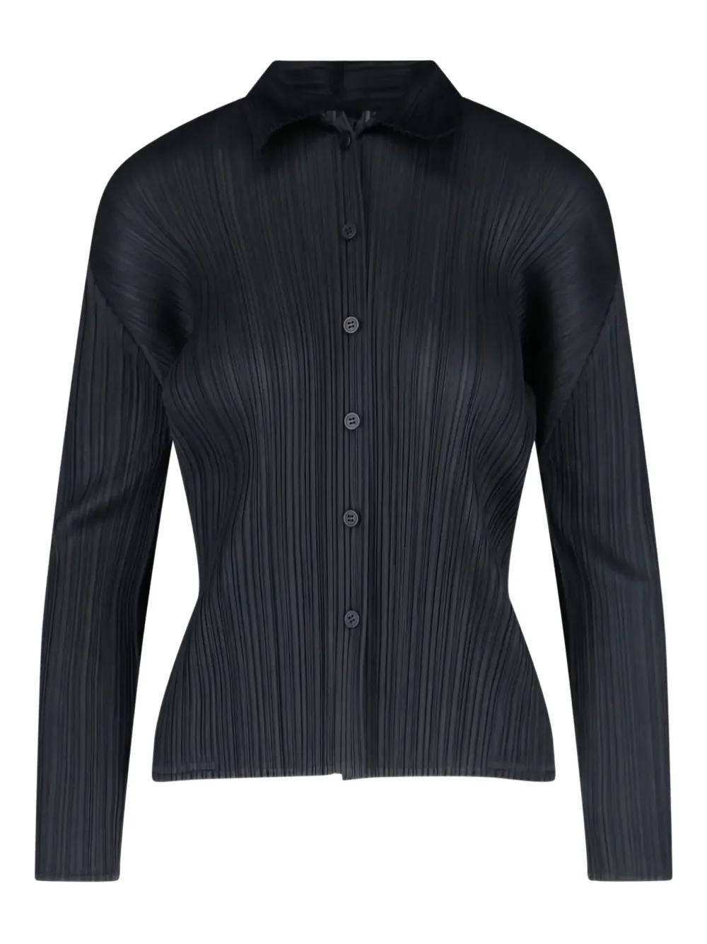 

Рубашка с длинными рукавами и складками Pleats Please Issey Miyake, синий