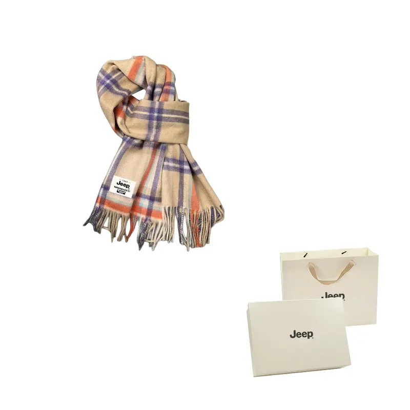 

Шарф из полиэстера вязаный для женщин Jeep, camel