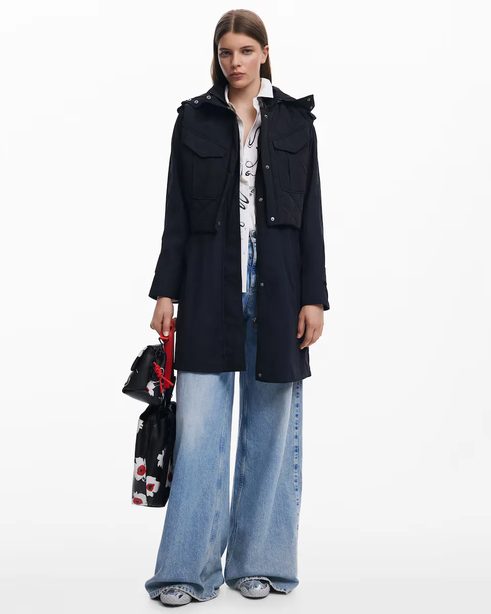 

Женская парка 2 в 1 Desigual, черный