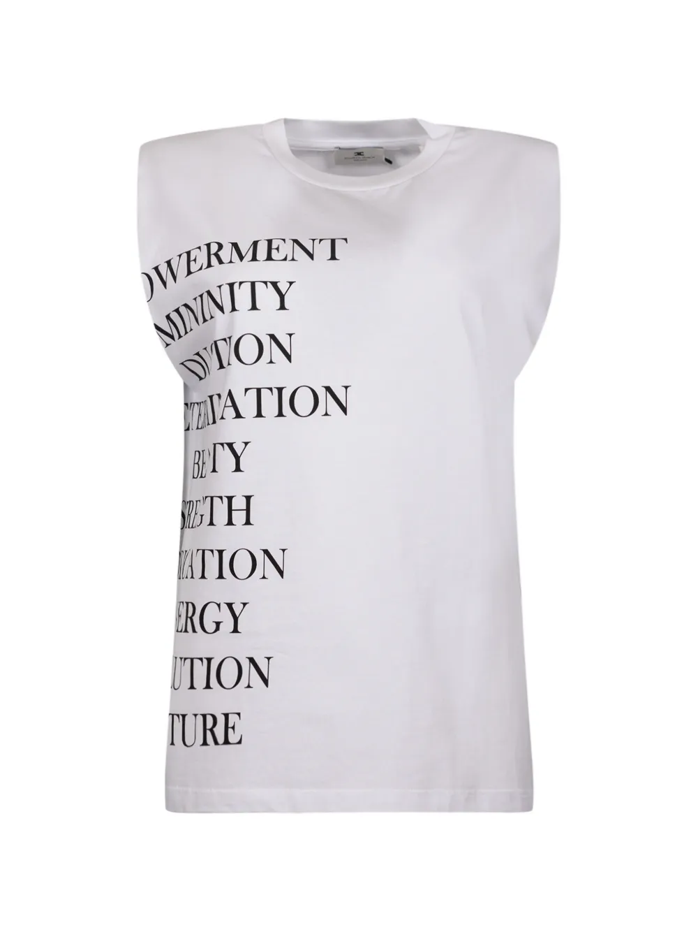 

Майка с надписью Elisabetta Franchi, белый