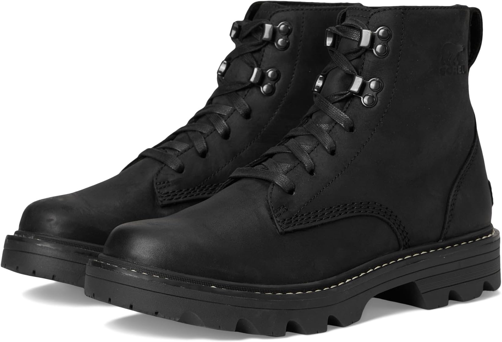 Ботинки женские SOREL Revel Rd Boots Lace из кожи водонепроницаемые, черный