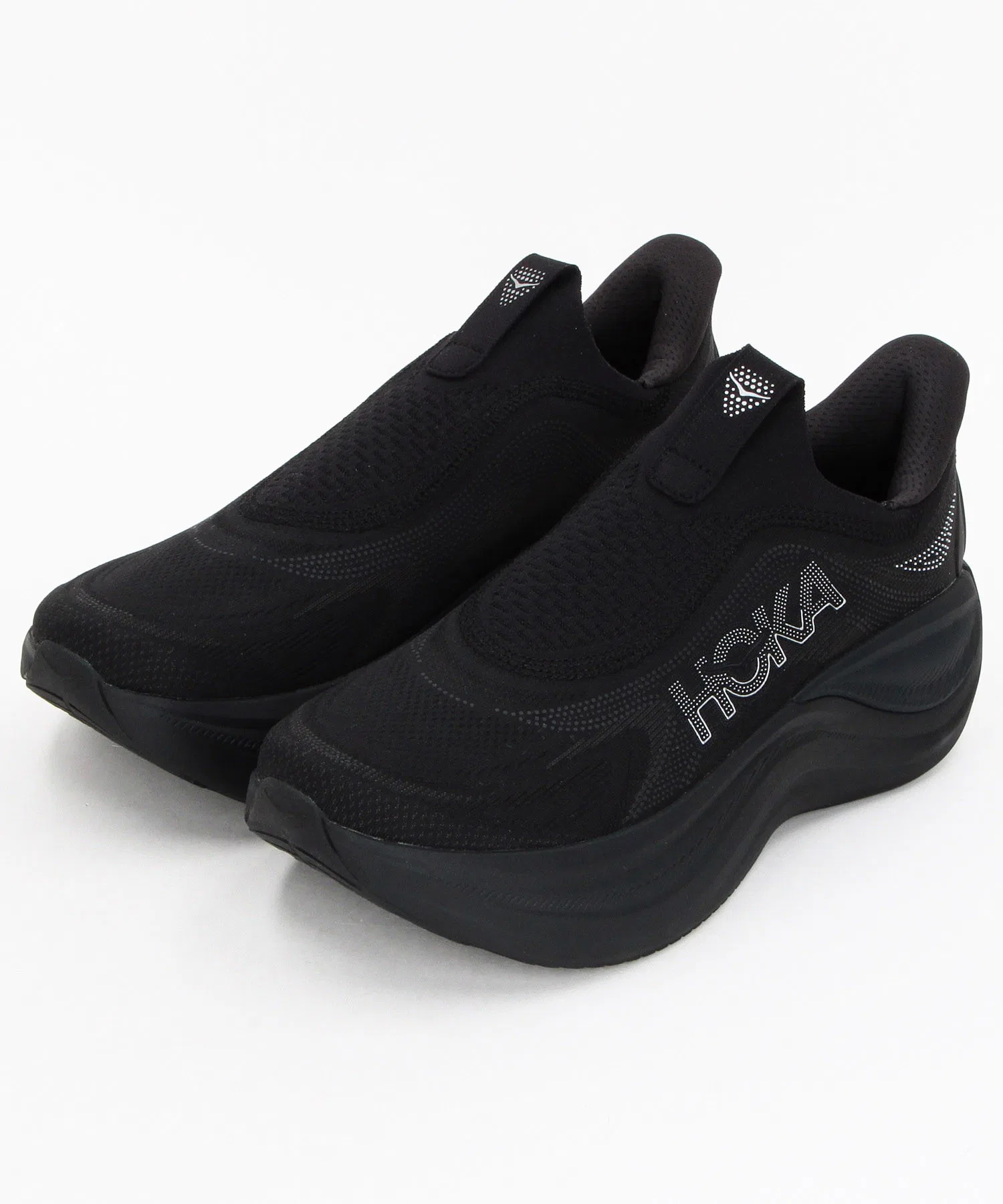 Мужские кроссовки для активного отдыха HOKA SKYWARD LACELESS чёрные
