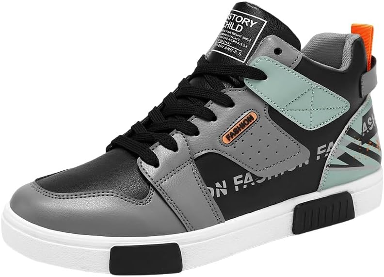 

Мужские большие кроссовки на высокой подошве - удобные повседневные кеды для студентов, Модный уличный стиль и комфорт на весь день Clolinde, черный