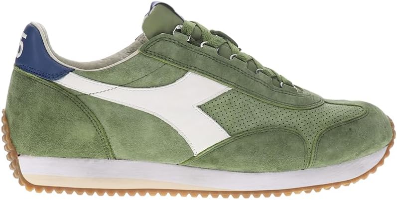 Мужские кроссовки Diadora Equipe Suede с шнуровкой, повседневные - зеленые