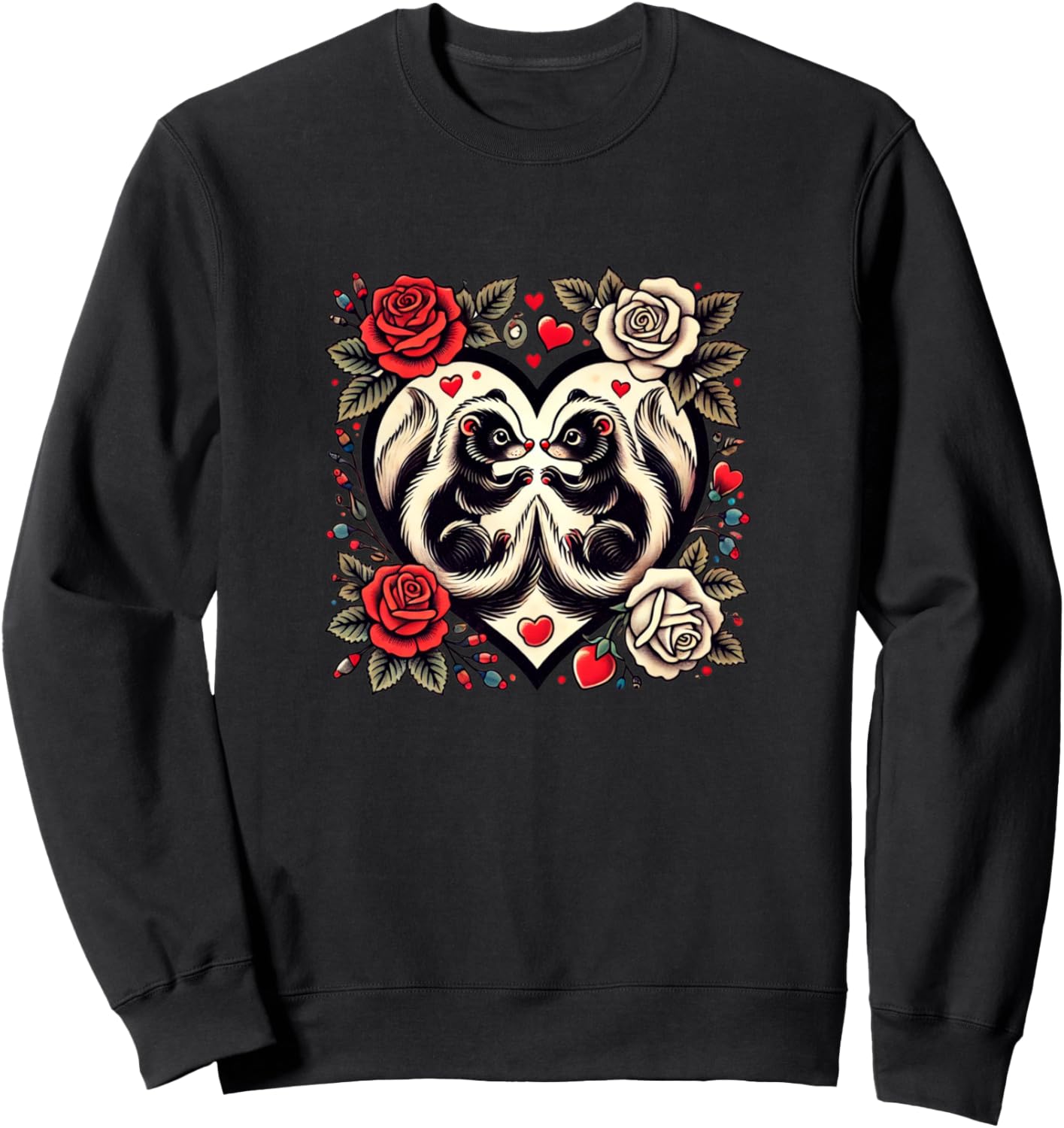 

Иллюстрация скунса, дизайн скунса, толстовка для любителей скунса Vintage Skunk Arts Snugg, черный