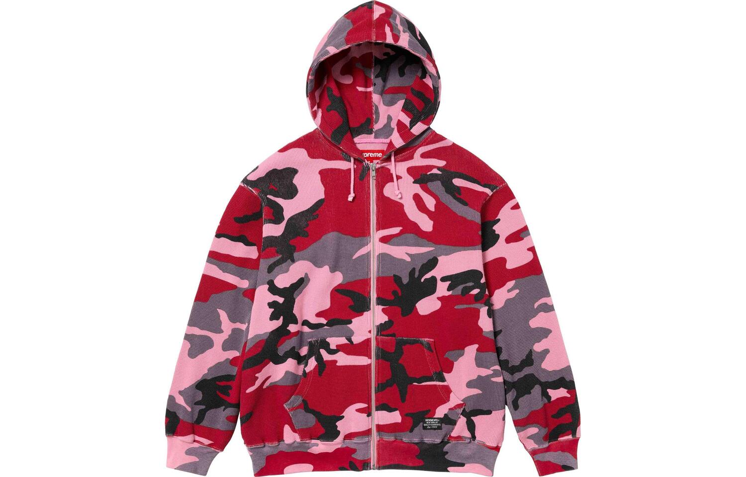 

Толстовка с капюшоном на молнии Supreme, экрю