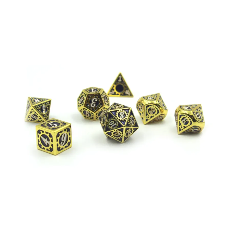 

Poly Set Metal — Механист, синий и золотой (7), Dice Sets (Dice Dungeons)