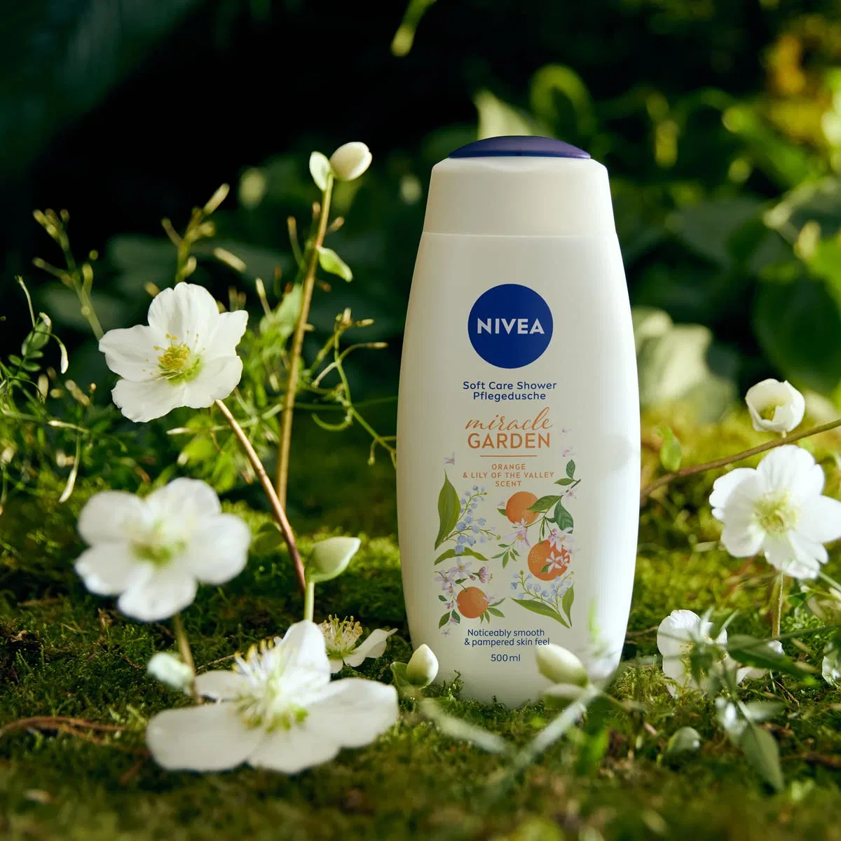Гель для душа NIVEA Miracle Garden Апельсин и Ландыш 500 мл Nivea — фото 2