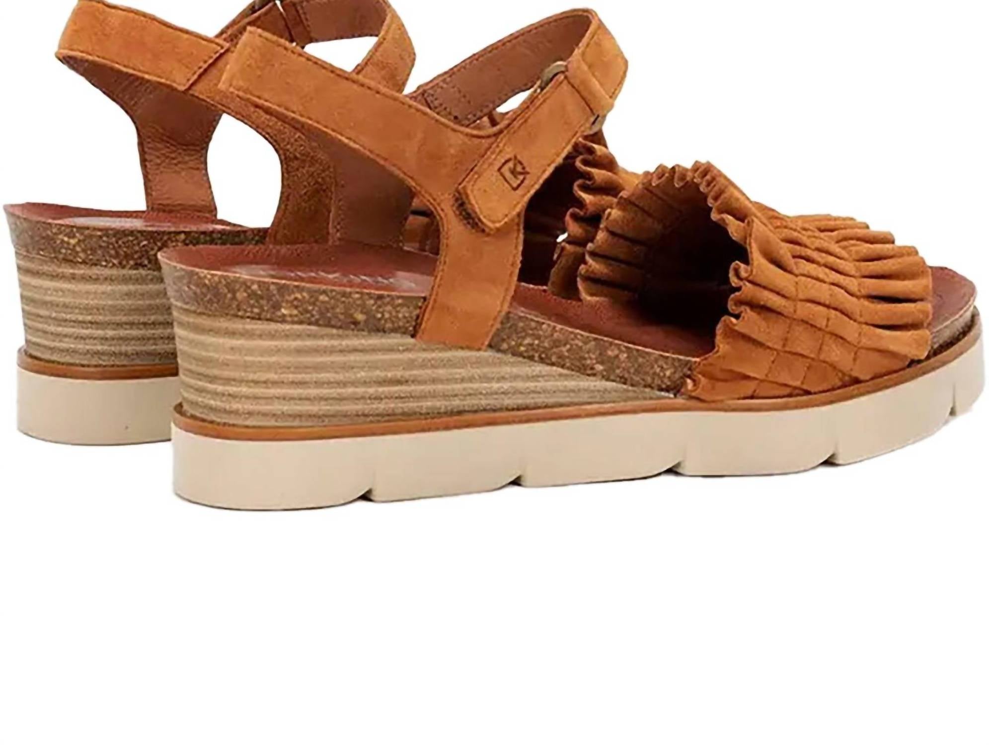 Женские босоножки Agnes Wedge Sandal In Cuero Dorking by Fluchos — фото 3