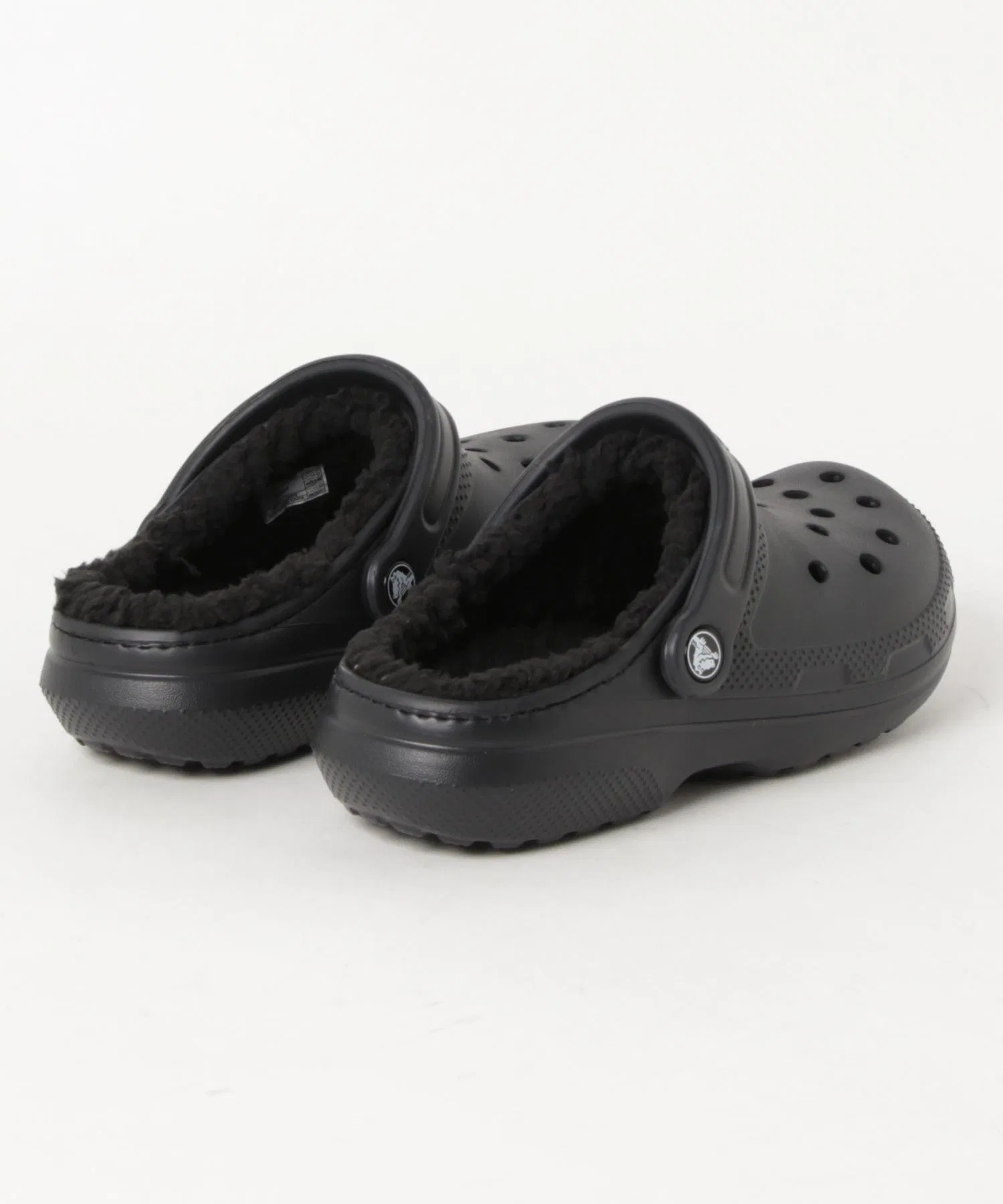 Унисекс сабо Crocs Classic Lined Clog чёрные — фото 2