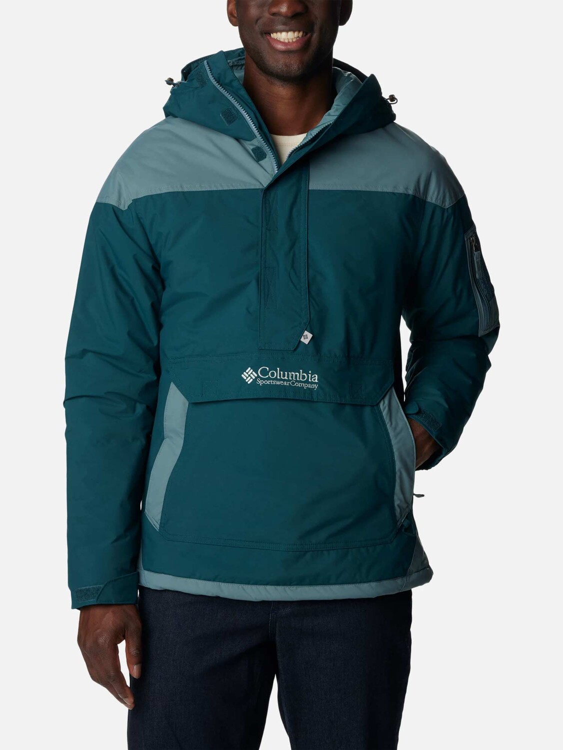 

Анорак Columbia Challenger Pullover, зеленый