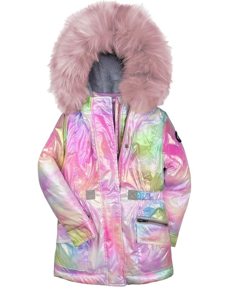 

Пальто Appaman Kids Middie Fleece Lined & Insulated Coat, цвет Rainbow Shine