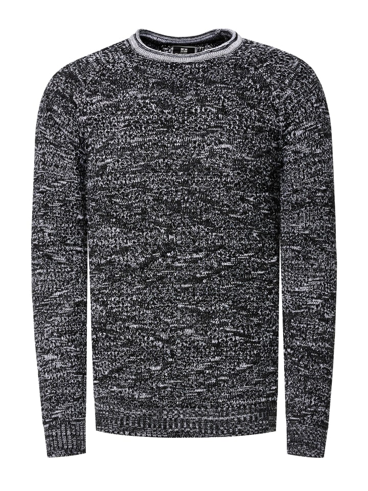 

Узорчатый вязаный свитер с круглым вырезом черного цвета Rusty Neal