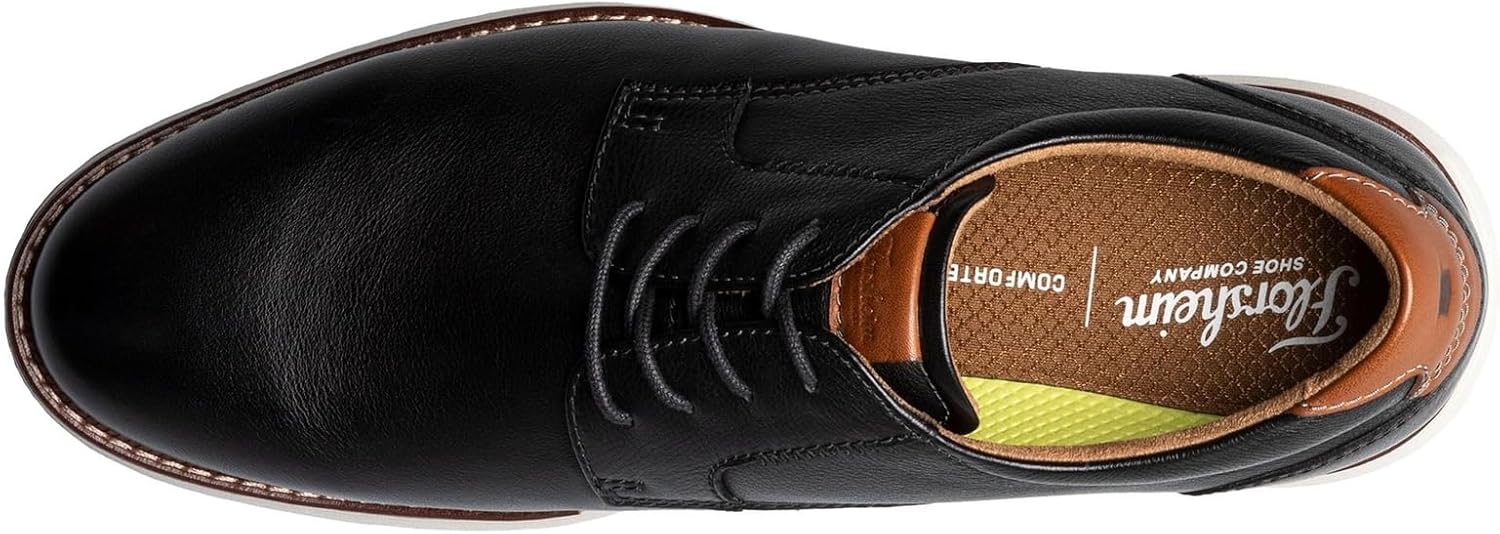 Мужские оксфорды Florsheim Launch с открытым носком, белый/черный — фото 3