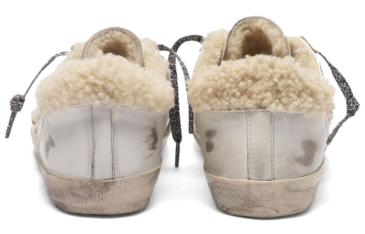 Кроссовки для скейтбординга Super-Star женские, низкие, бежевые Golden Goose — фото 4