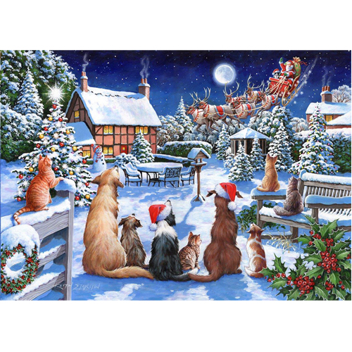 

Пазлы No.19 – Santa Paws 500 Piece Puzzle