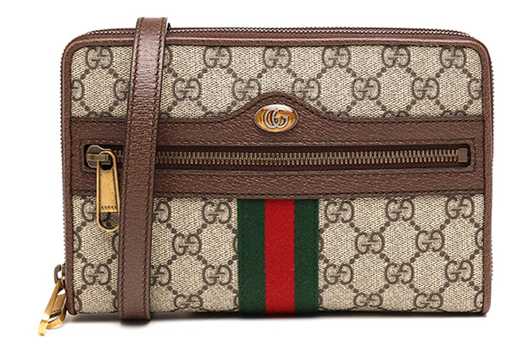 Сумка через плечо GUCCI Ophidia из натуральной кожи — фото 2