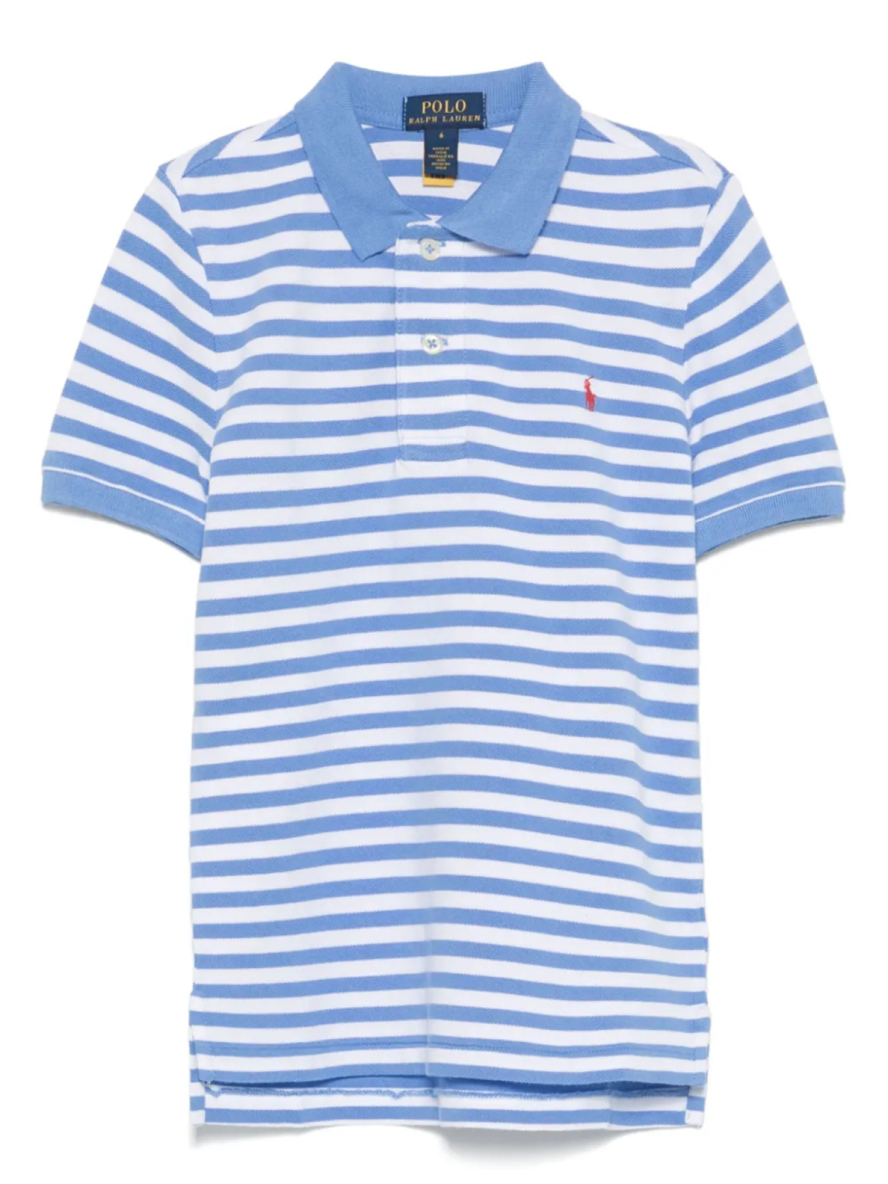 

POLO RALPH LAUREN KIDS рубашка поло в полоску, синий