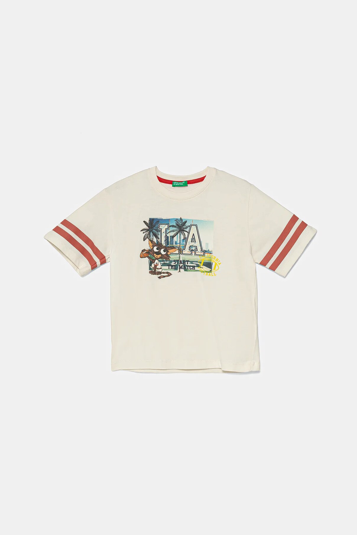 

Футболка из хлопка для детей United Colors Of Benetton, бежевый