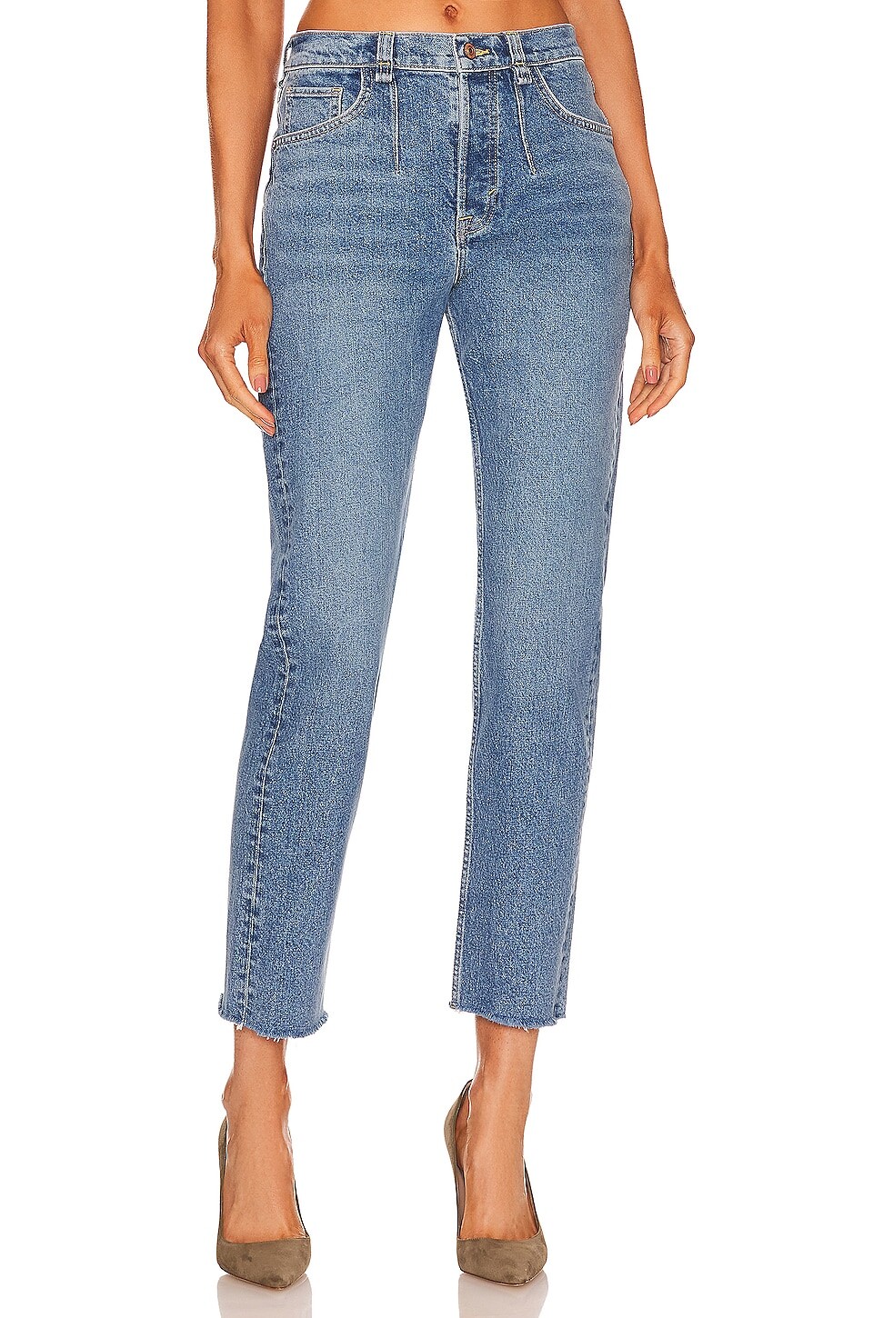 

Джинсы Free People x Care FP A New Day Mid, цвет Perfect Mid