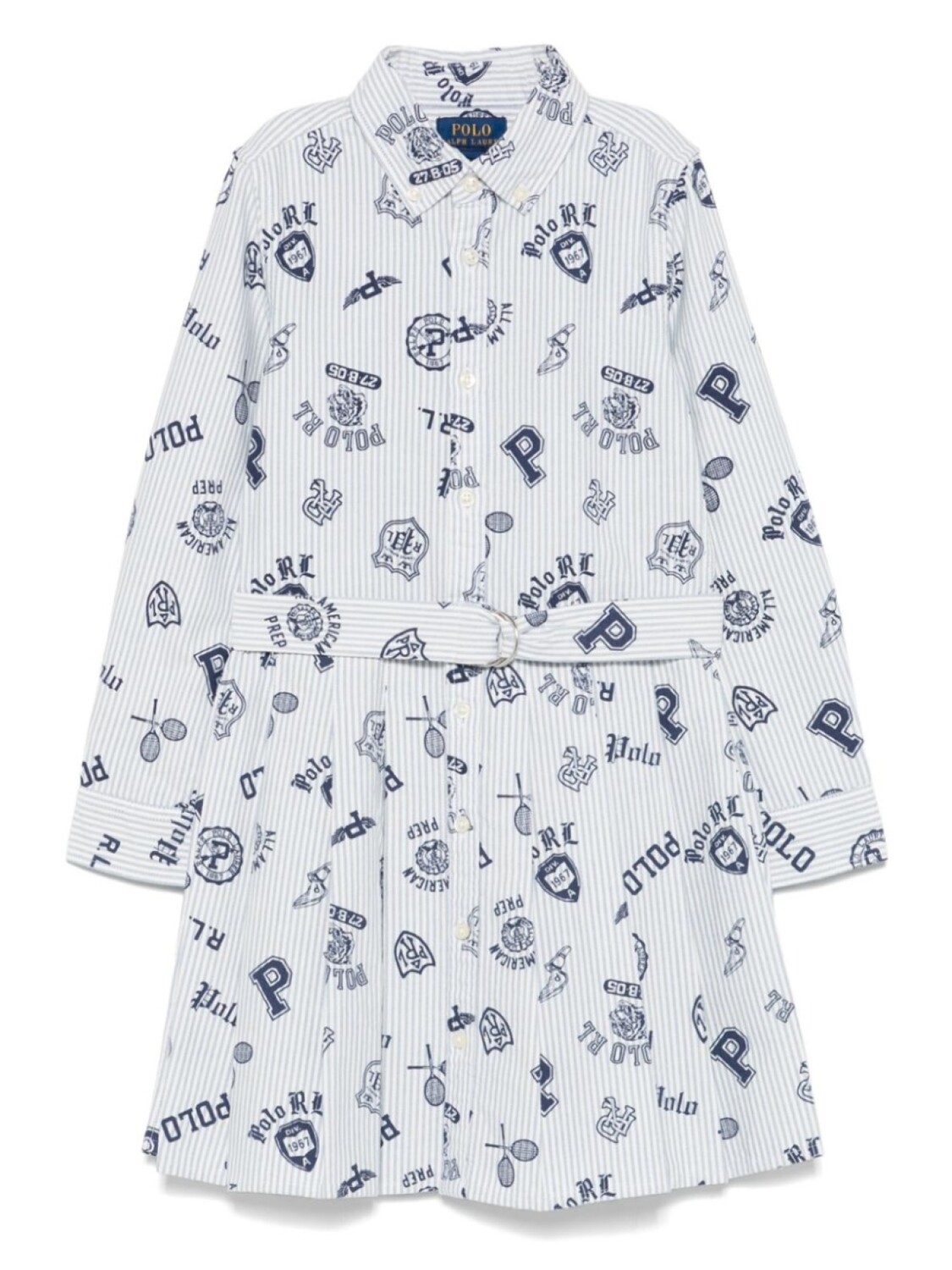 

Платье-рубашка POLO RALPH LAUREN KIDS, белый