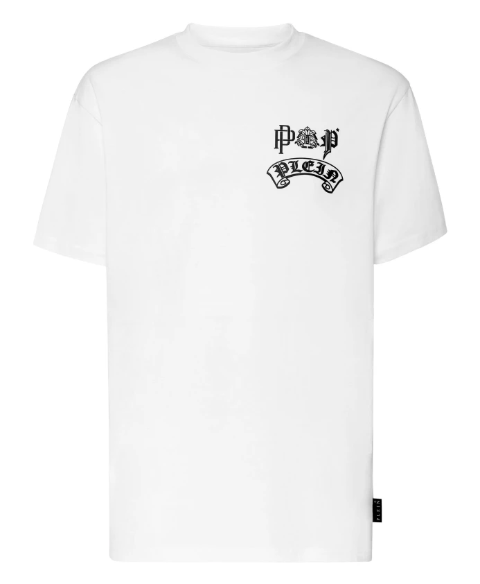 

Готическая футболка с круглым вырезом Philipp Plein, белый
