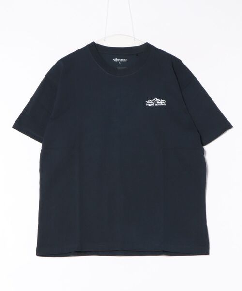 

Футболка оверсайз с принтом на спине, короткий рукав Ragged mountain, темно-синий