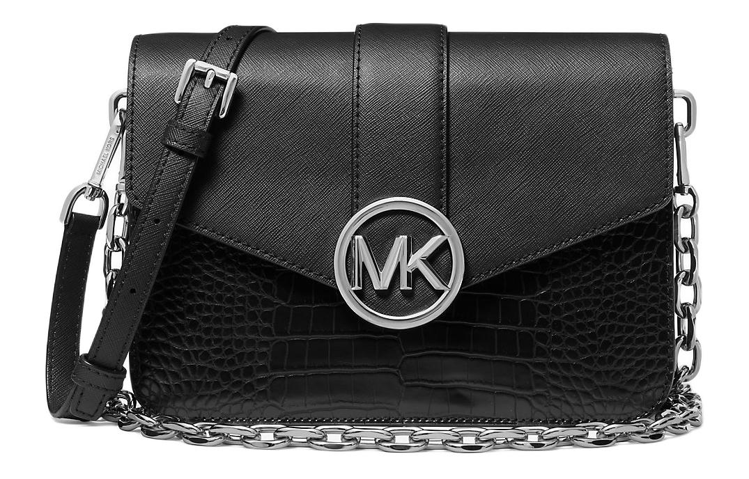 

MICHAEL KORS Кармен полиуретановая сумка кроссбоди женская черная