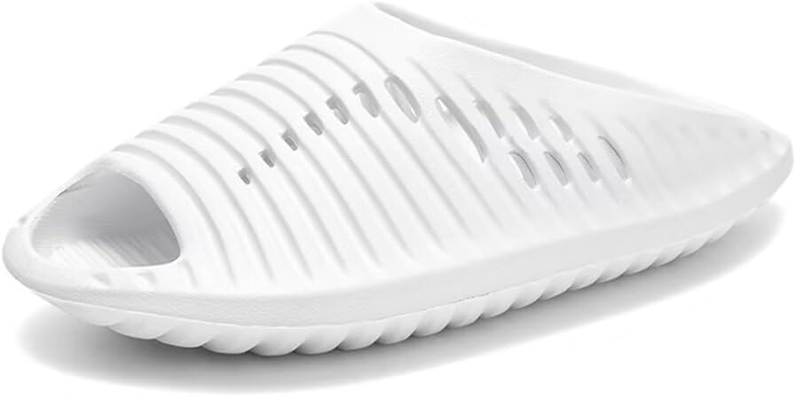 

Мужские сланцы Jakcuz EVA в форме НЛО, спортивные пляжные тапочки, для бассейна и улицы, с открытым носком, легкие, белый