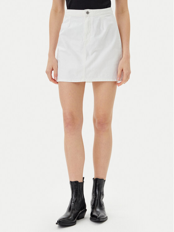 

Джинсовая юбка обычного кроя J20J225194 Calvin Klein Jeans, белый