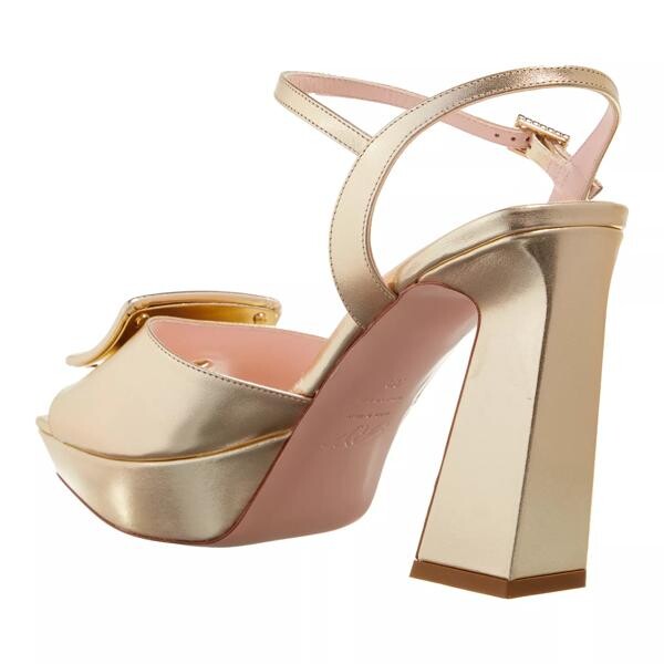 Сандалии covered buckle platform sandals Roger Vivier, желтый — фото 2