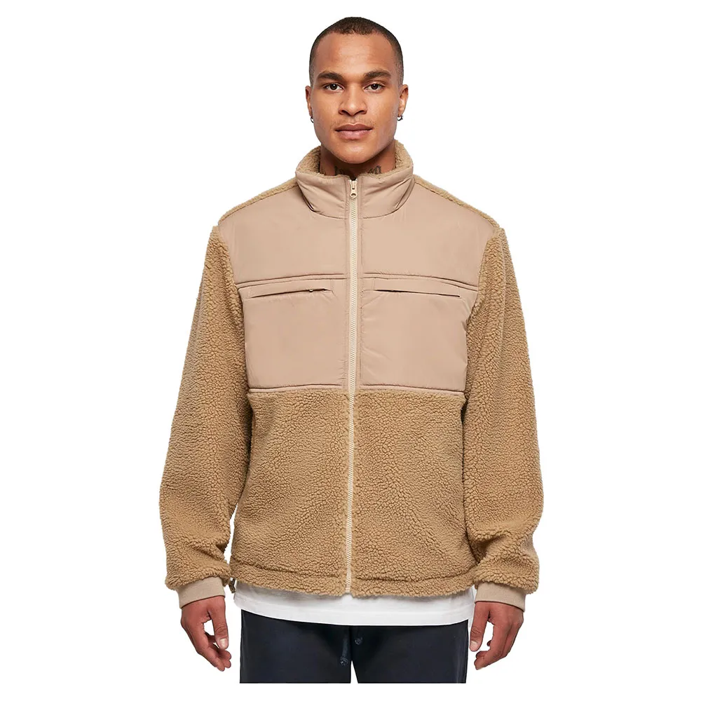 

Куртка Urban Classics Patched Sherpa, бежевый