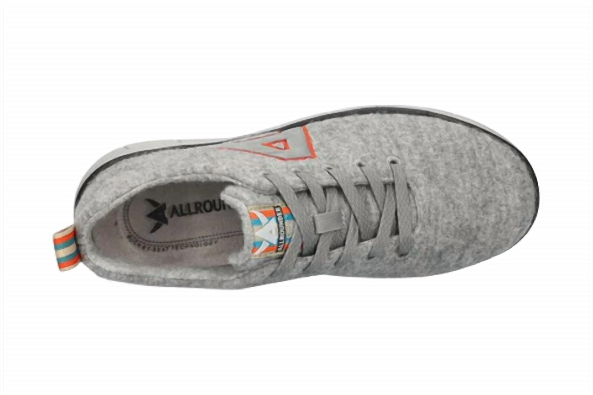 Женские кроссовки La Viva из светло-серой мериносовой шерсти Allrounder, цвет light grey merino — фото 3