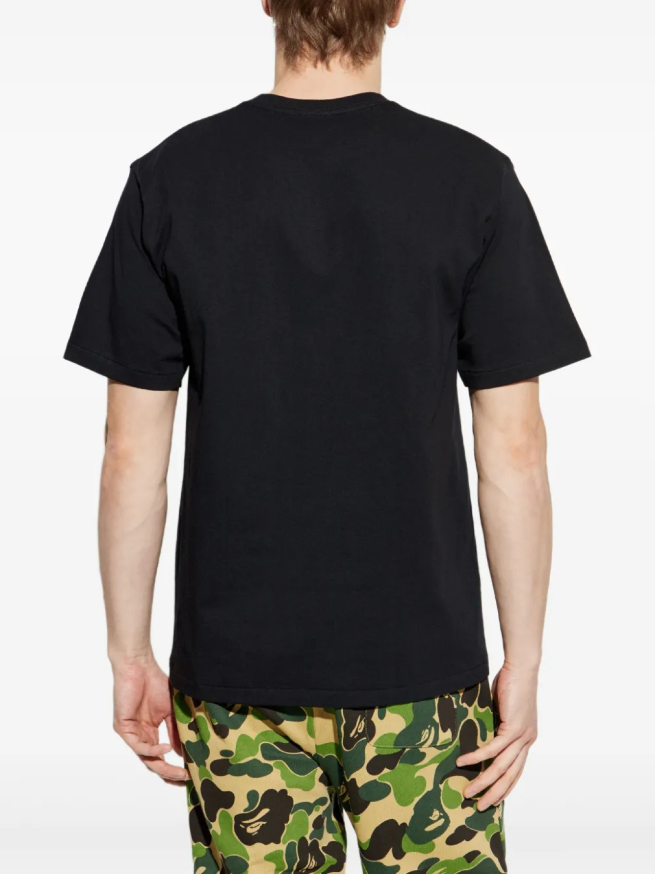 A BATHING APE футболка с графичным принтом, черный — фото 4