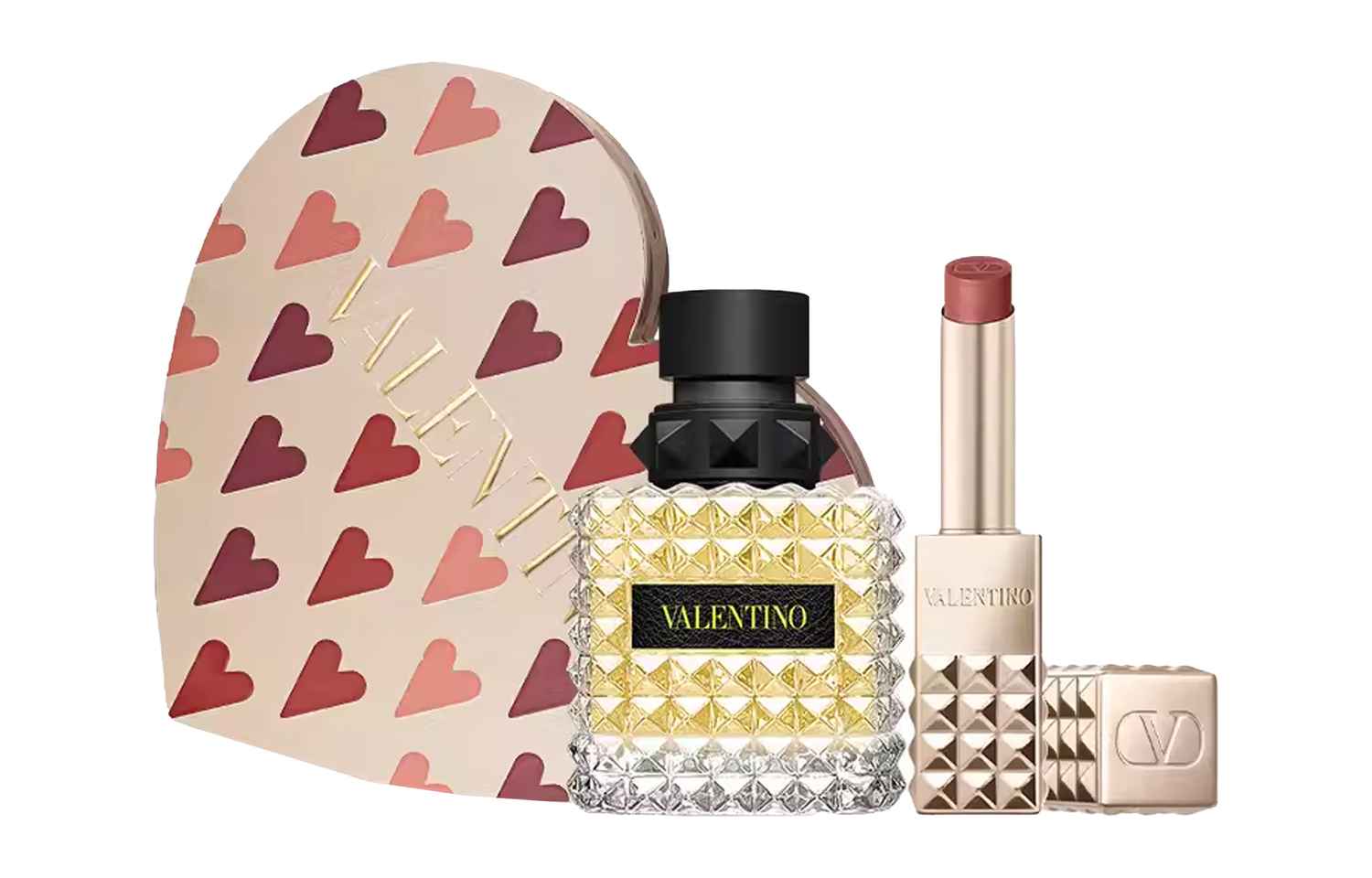 Valentino Набор парфюма limited heart's desire white day rose red box eau de parfum edp бергамот лимон 50мл+2,3г — фото 2