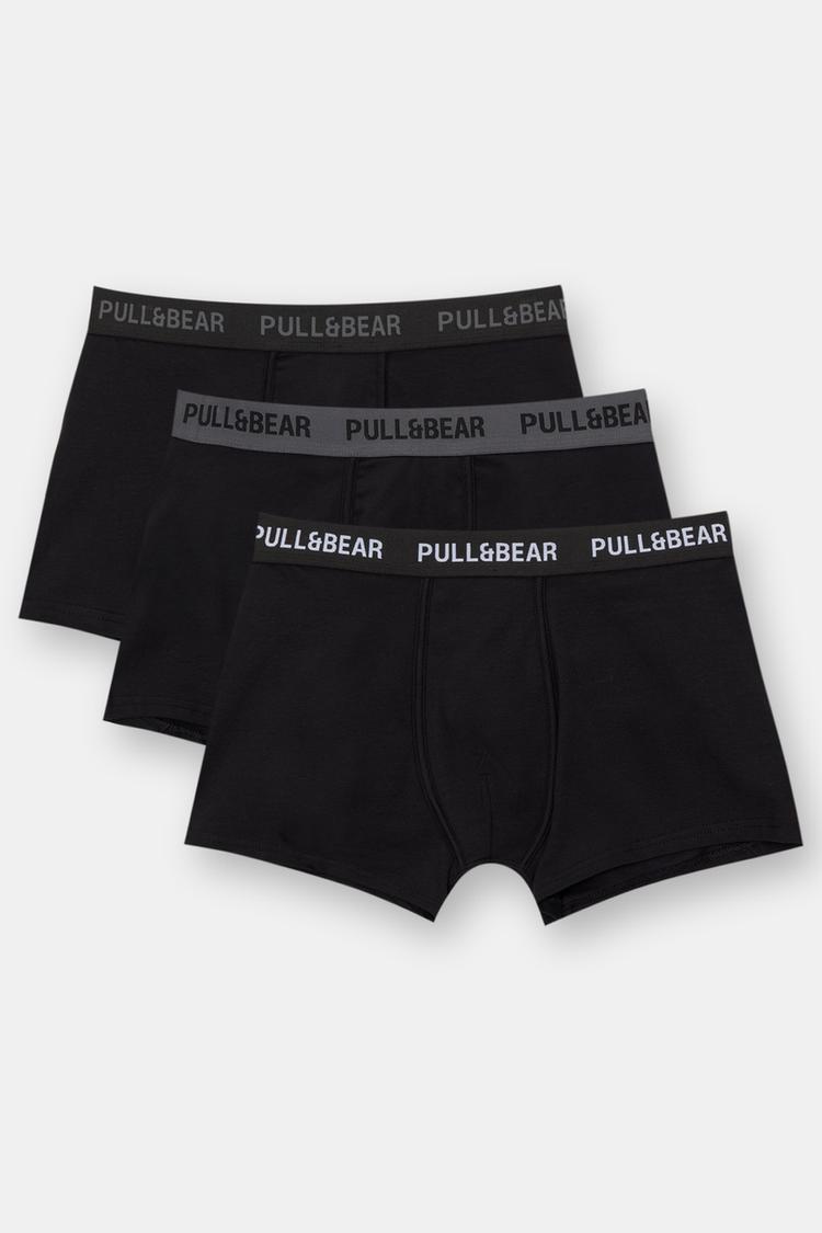

3 пары трусов-боксеров Pull And Bear, мультиколор