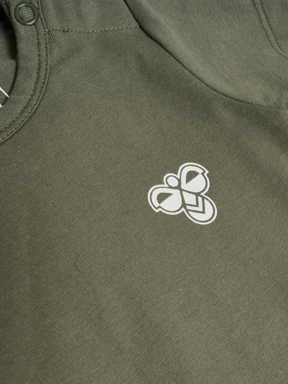 Боди детское с принтом Hummel, dusty olive