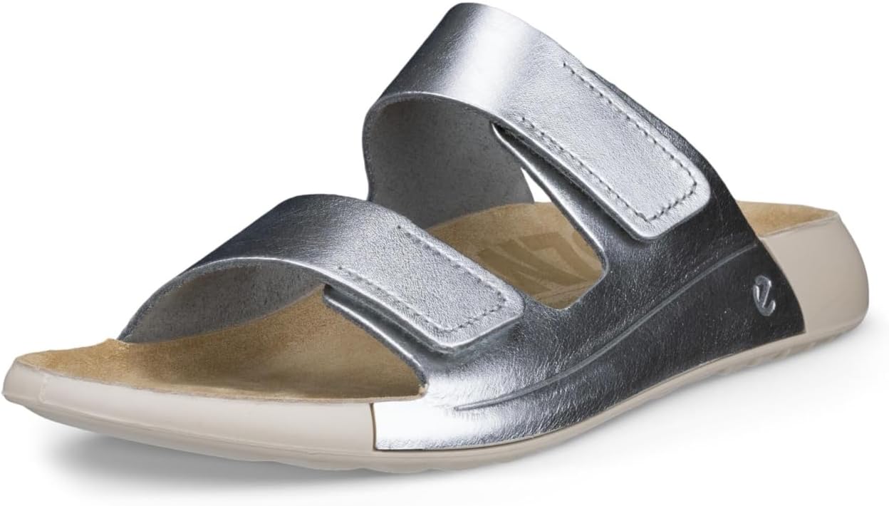 

Мужские сандалии ECCO Cozmo с двумя ремешками, Pure Silver Metallic