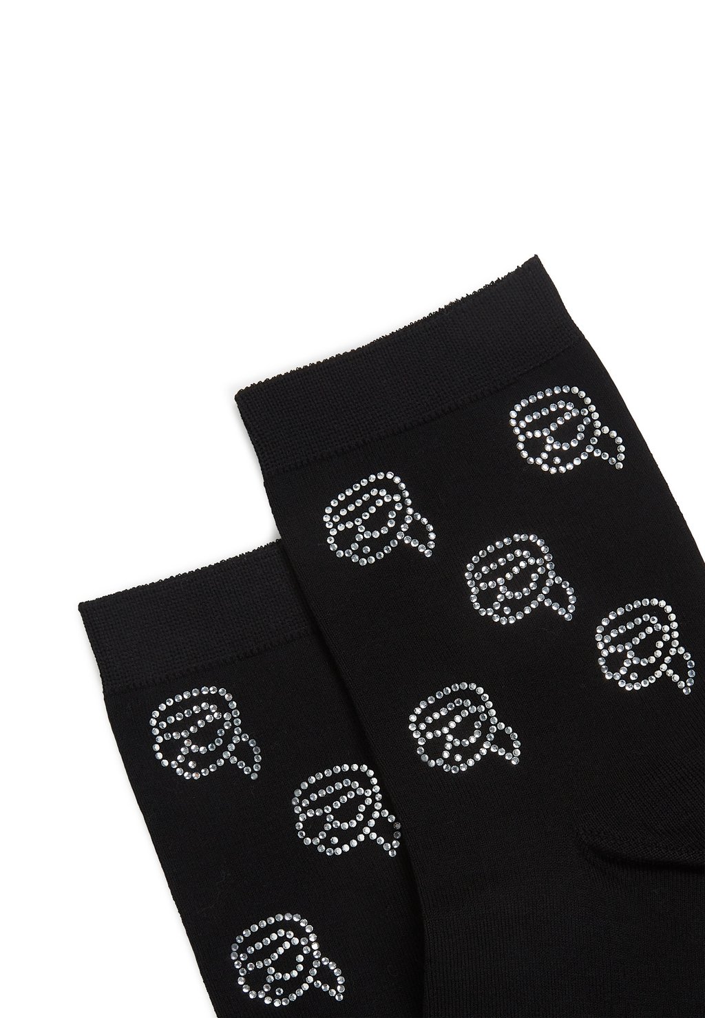 

Носки IKON RHINESTONE (PACK OF 2) KARL LAGERFELD, черный