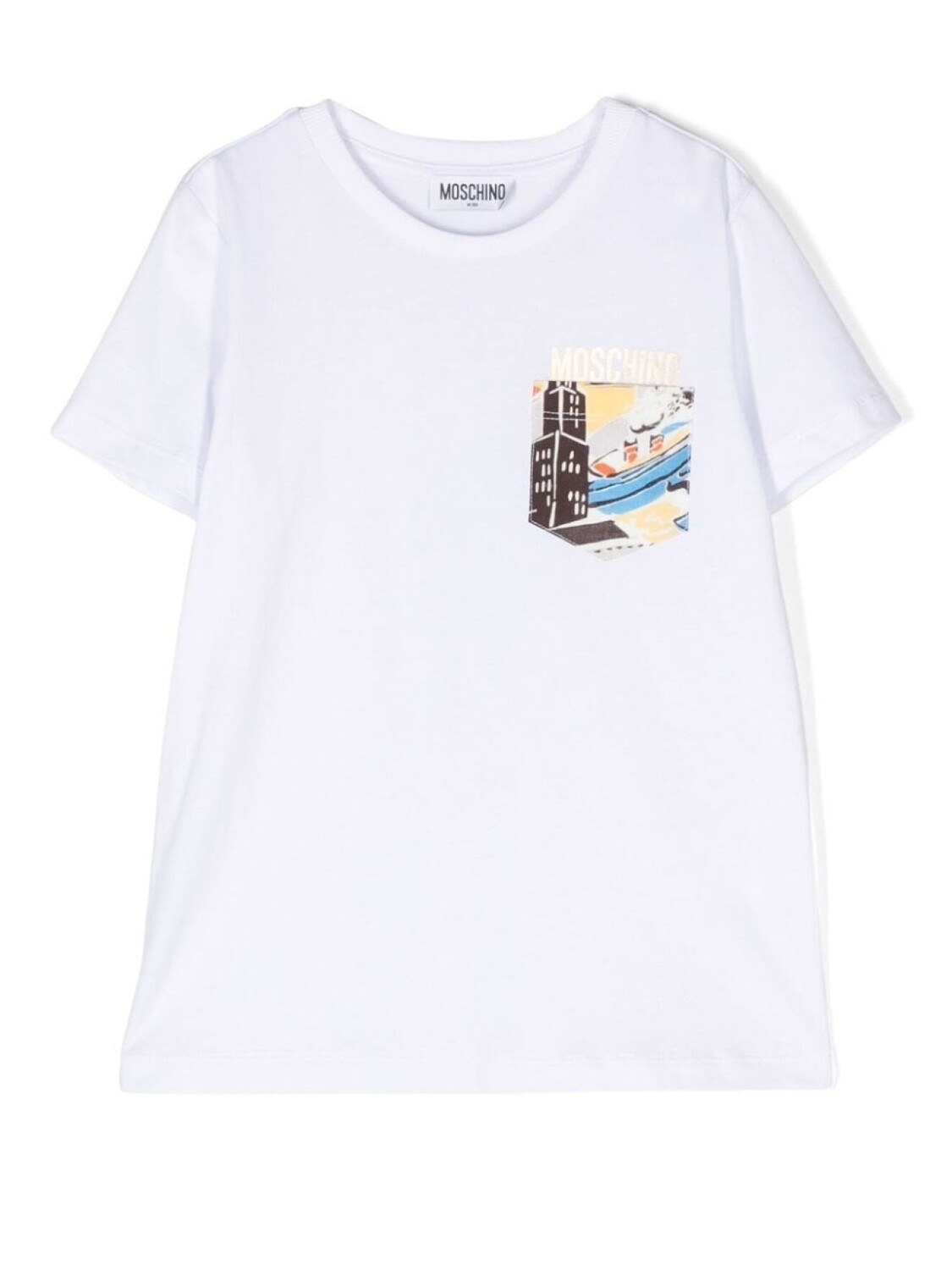 

Moschino Kids футболка с логотипом, белый