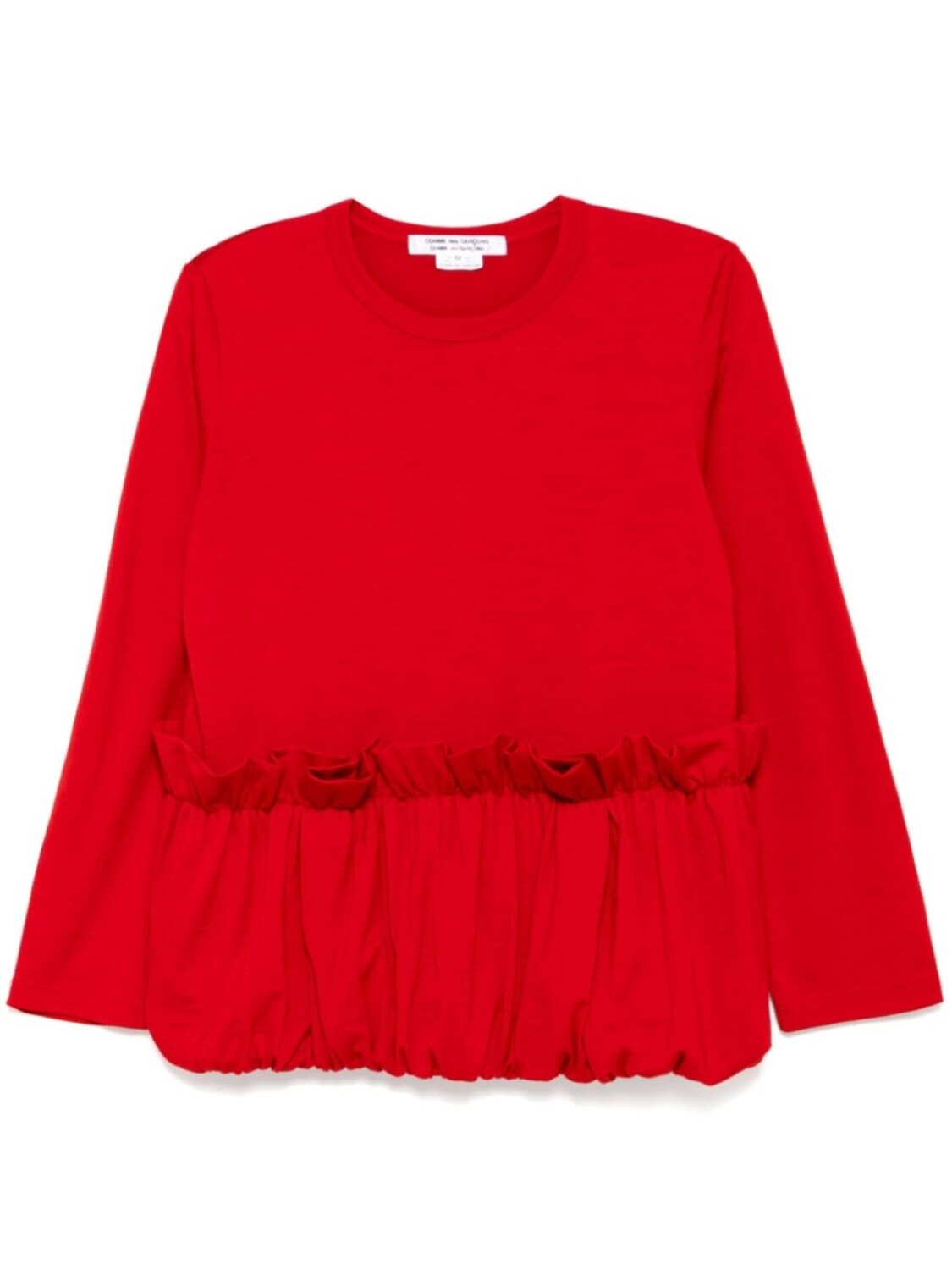 

Футболка с оборками Comme Des Garçons Comme Des Garçons, красный