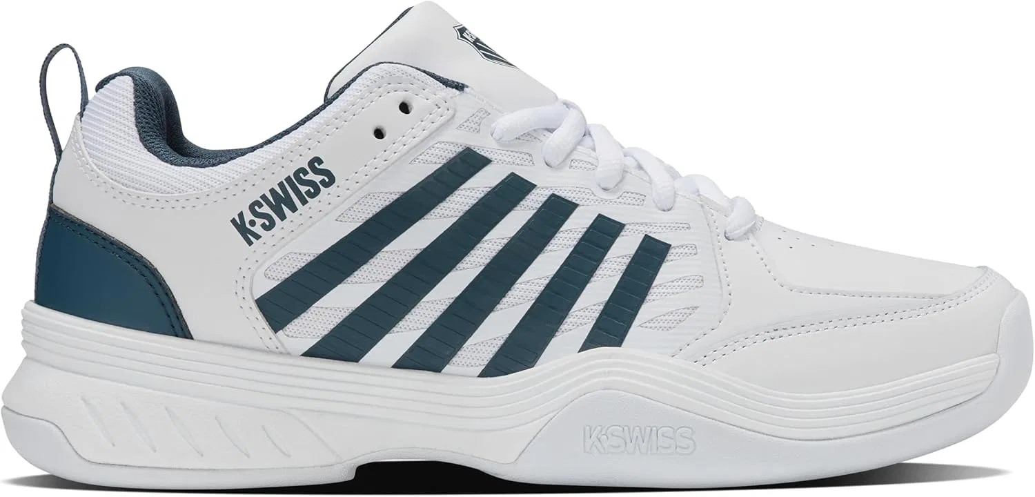 Мужские теннисные кроссовки K-Swiss Court Express 2 для игры на ковре, White Stargazer